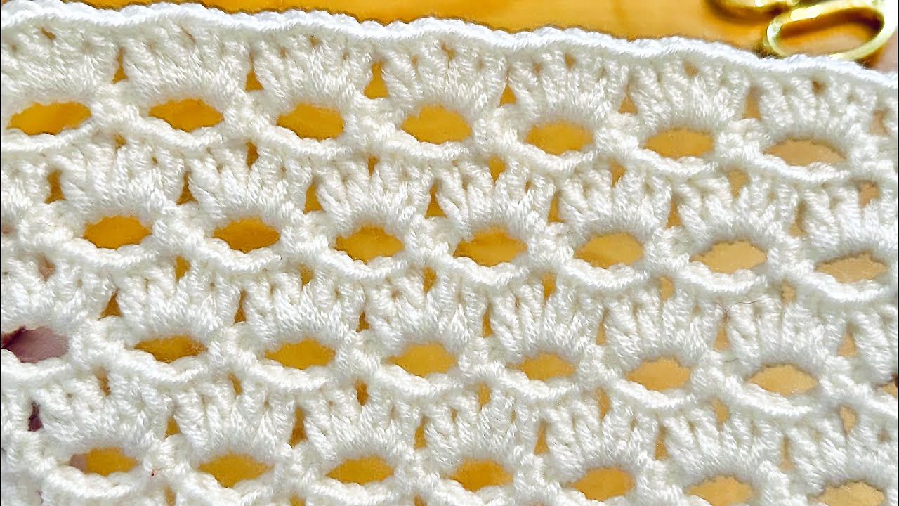 Unique And Easy Crochet For Beginners / It's perfect For Making Baby Blankets, Shawls, Bag