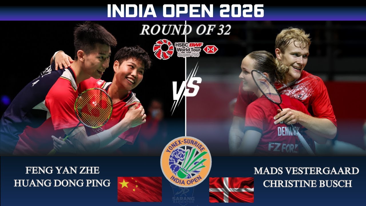 FENG/HUANG (CHN) vs VESTERGAARD/BUSCH (DEN)[XD]R32 | India Open 2026 Badminton