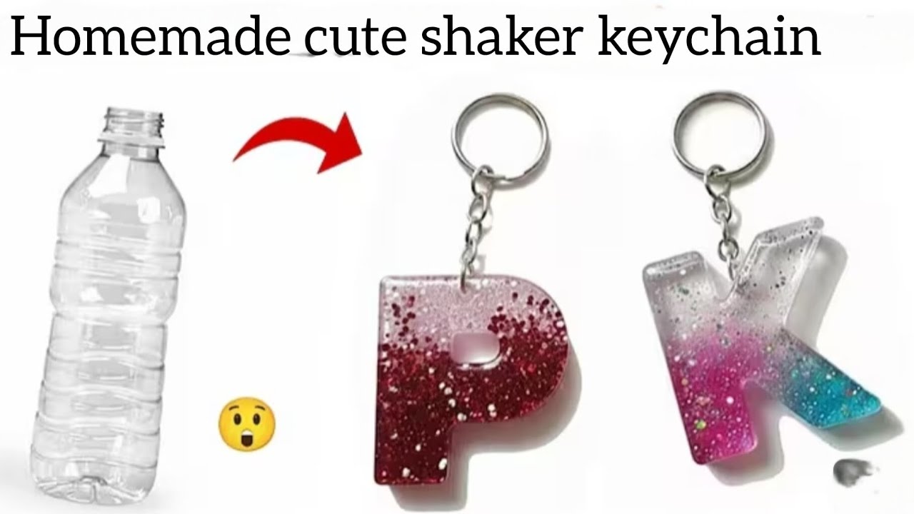 How to make cute shaker keychain at home easy to make so don't skip the video 