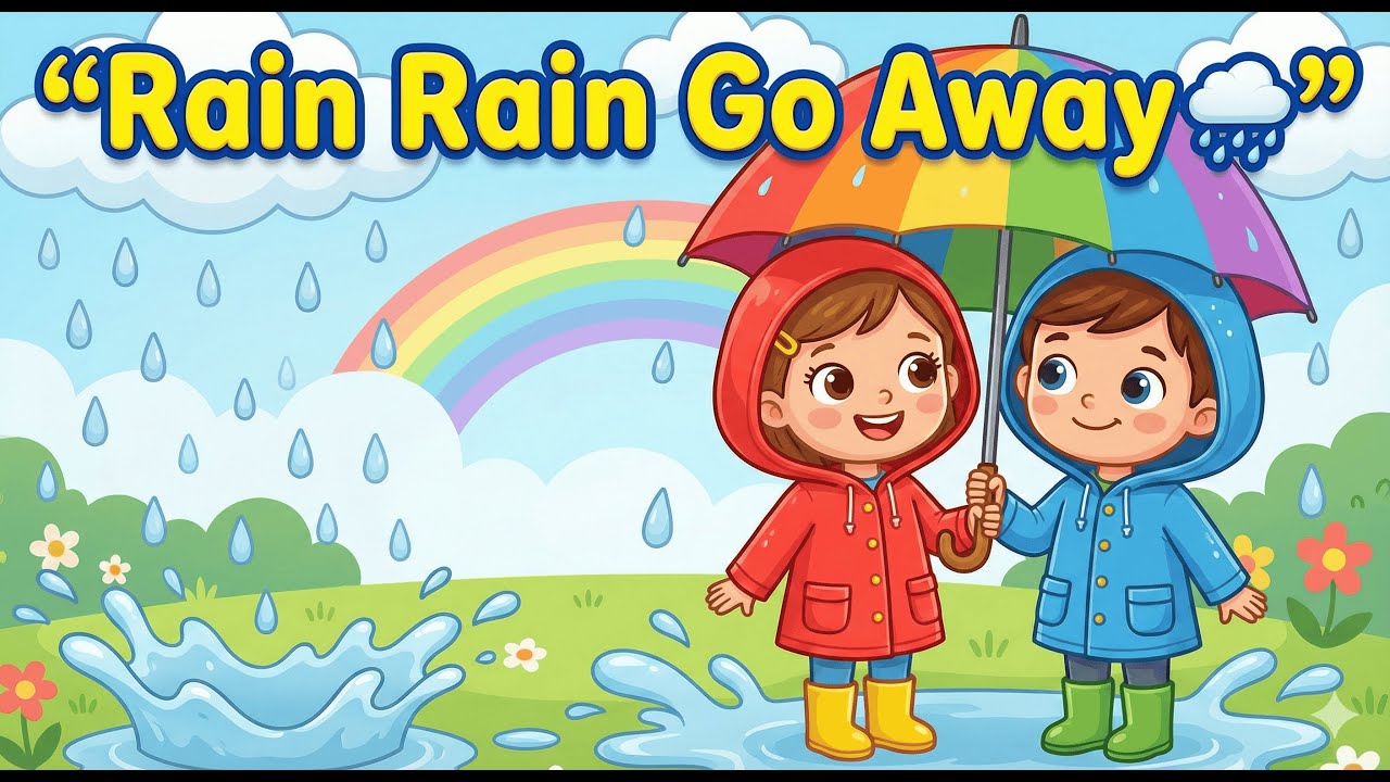 Rain Rain Go Away Song | English Rhymes for Toddlers | Kids Nursery Rhyme | Preschool Learning