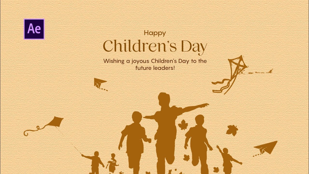 Happy Children's day Motion Graphic | Children's Day Animation 