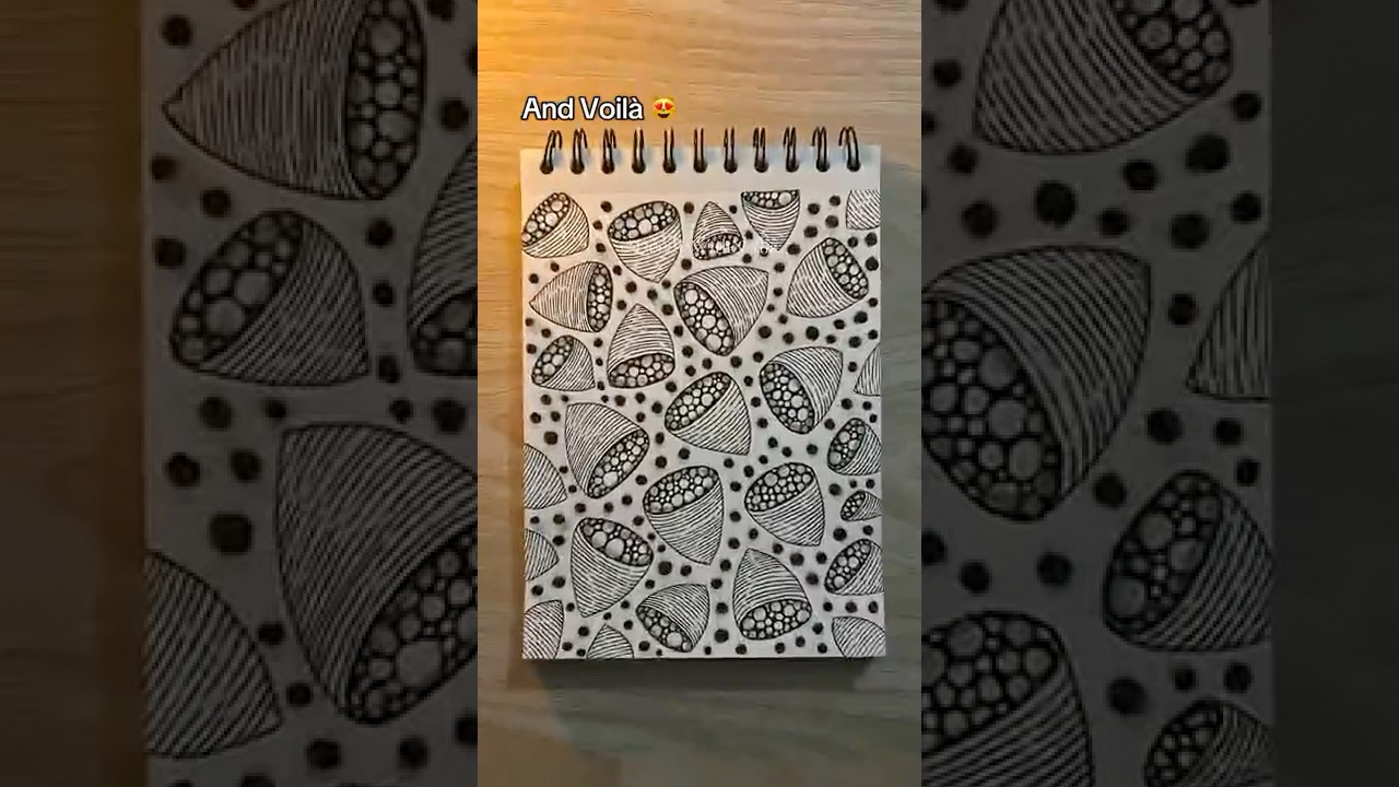 Easy Doodle Tutorial 😻 Day 253 #doodlewithnadia #shorts #art #drawing #zentangles