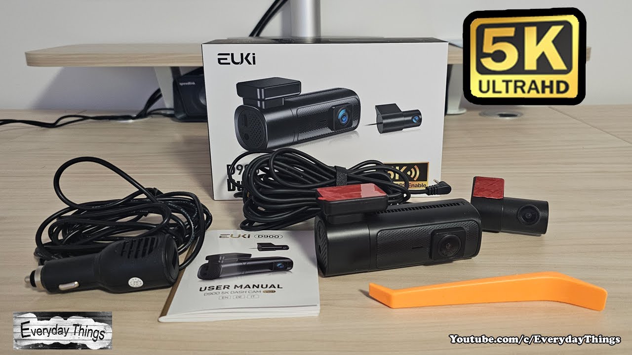 EUKI D900 Dual-Channel Dashcam 5K/4K 60fps Unboxing and Review: A Comprehensive Look!