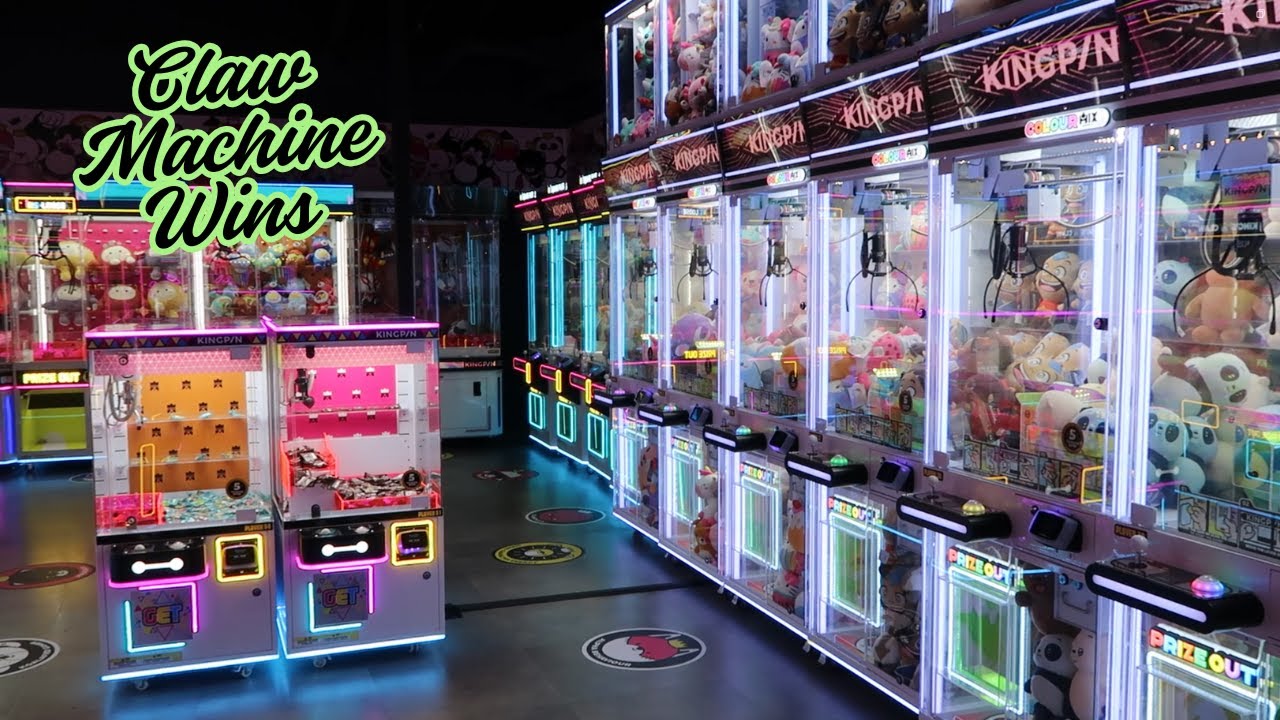 Claw Machine Wins at Kingpin Arcade, Melbourne