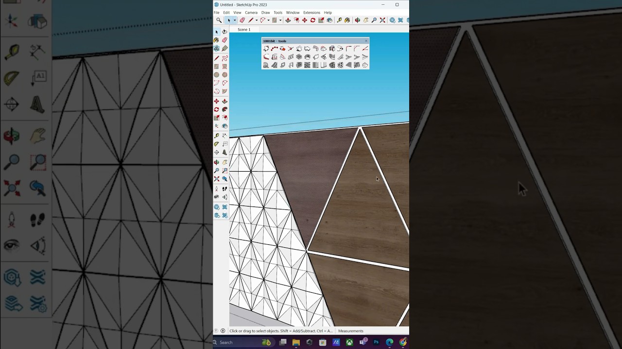 ✅New facade design update in SketchUp Modeling #viral #cad #sketchup