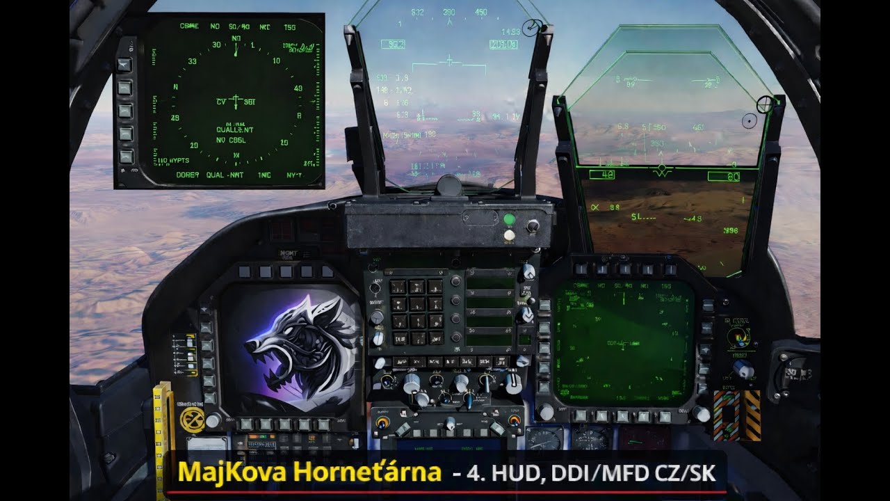 DCS MajKova Horneťárna - 4. HUD, DDI/MFD CZ/SK