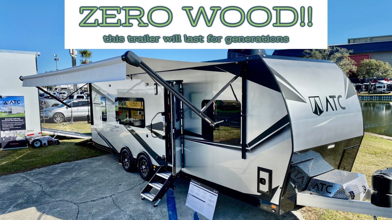 ZERO WOOD Toy Hauler!! All Aluminum Construction// This Trailer Will Last 100 Years