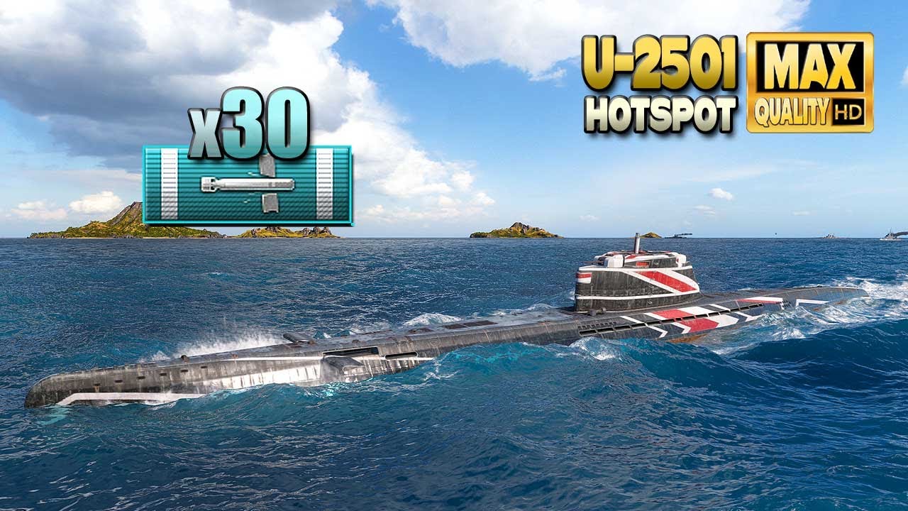 Okręt podwodny U-2501: 4,2 tys. bazowego XP w grze na mapie Hotspot - World of Warships