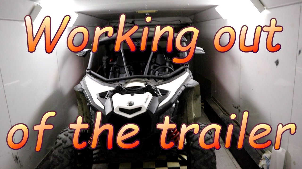 Can-am X3 maintenance out of the trailer