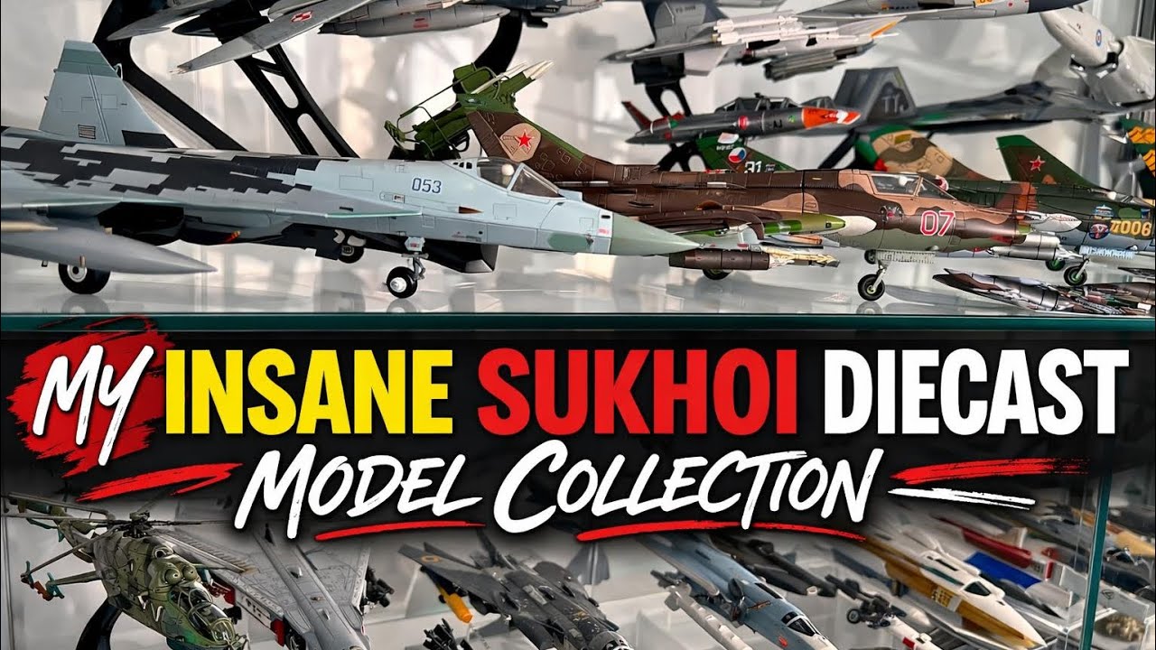 My Sukhoi Fighter Jet Diecast Collection Tour | Russian Jet Models