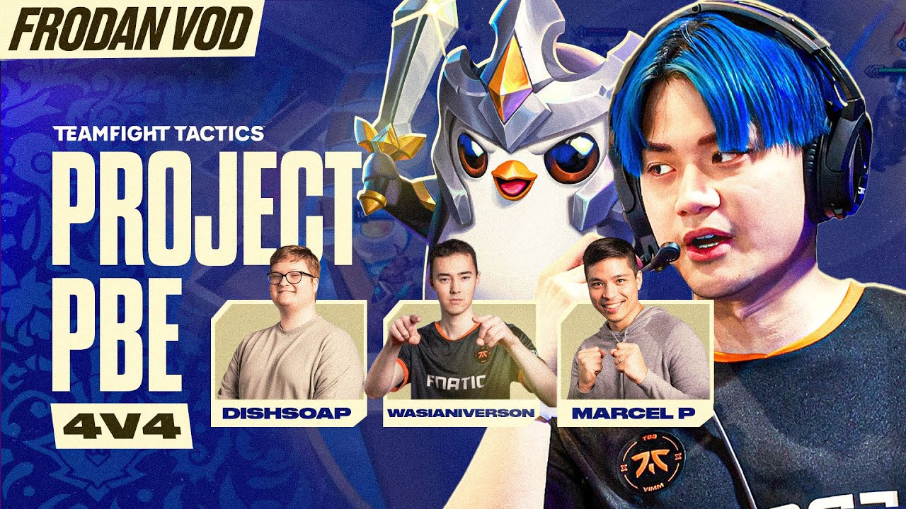Project PBE Ft. Dishsoap, Wasianiverson, and Marcel P! 4v4 Match vs Emilyywang! | Frodan Set 16 VOD