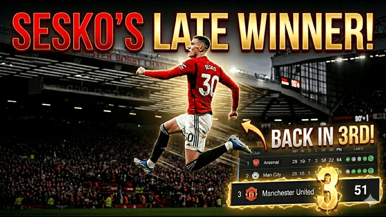 SESKO'S LATE WINNER Sends United BACK to 3rd! | Man Utd 2&ndash;1 Crystal Palace