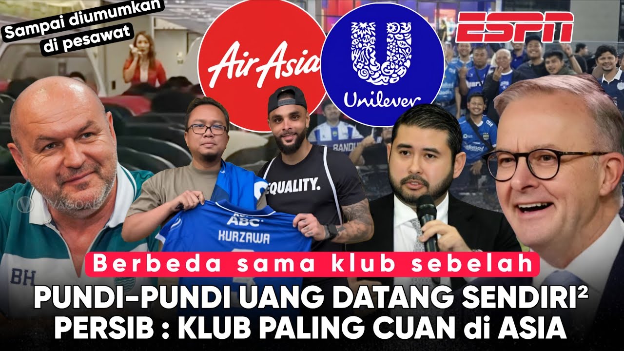Pantes Jadi Rebutan TV Dunia, Belum Main Persib Banjir Cuan, 2 Sponsor Besar Masuk: JDT Kalah Pamor
