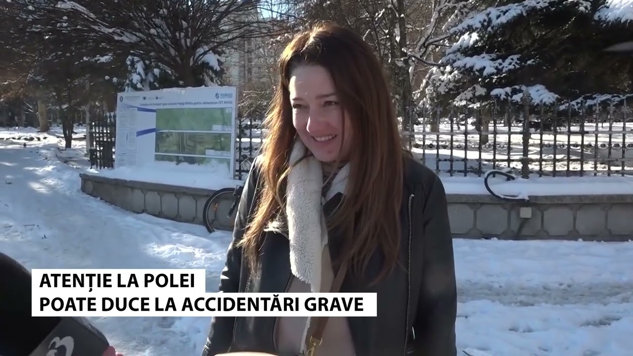 ATENȚIE LA POLEI! Poate duce la accidentări grave