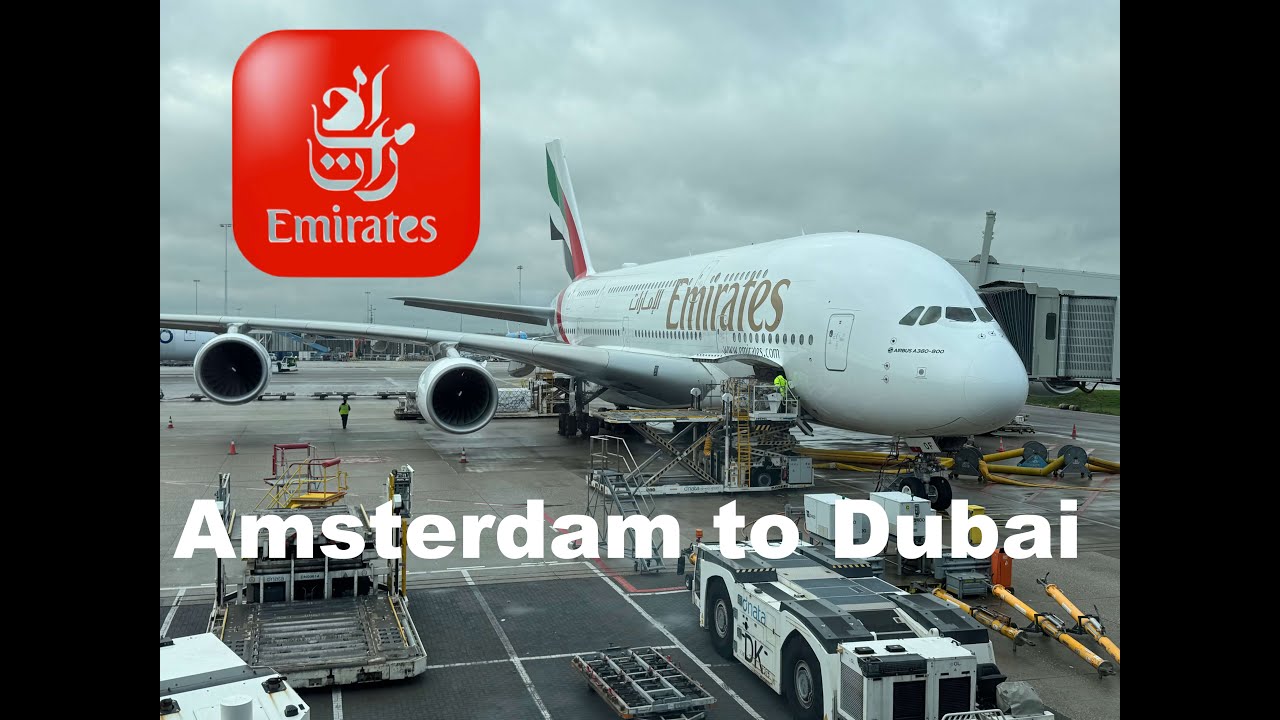 Emirates Economy Class - Amsterdam to Dubai (A380)