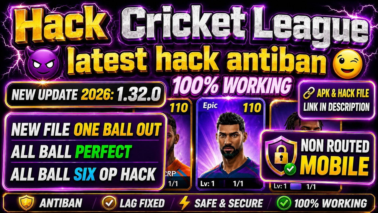 110 Player Cricket League hack 100% Working | Opponent Logout Hack | Original Play store Hack