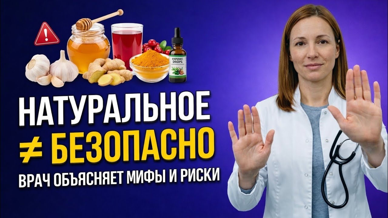 Натуральное ≠ Безопасно ❌ Врач объясняет мифы и скрытые риски