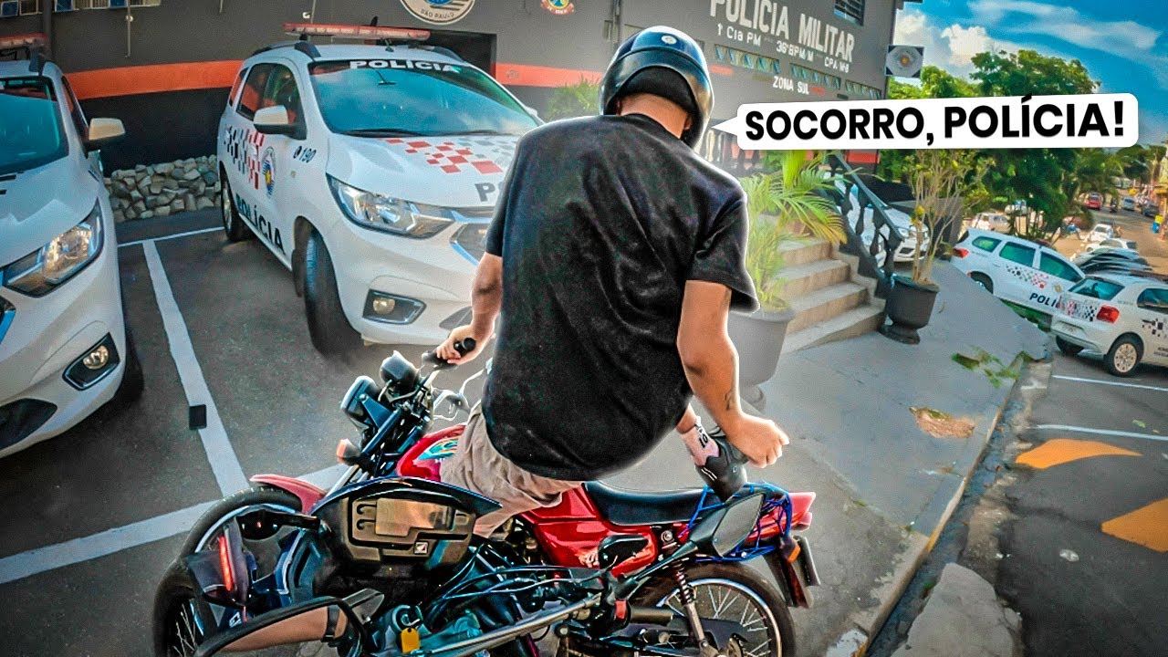 EMOCIONADO COM MEDO DA ROMUCAM PEDE SOCORRO PARA A PM