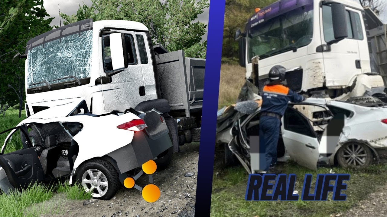 Аварии на реальных событиях #23 | BeamNG.Drive Flashbacks