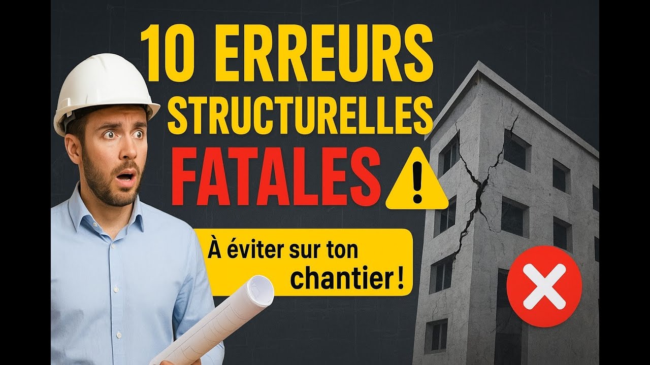 Les 10 Erreurs de Conception Structurelle Qui Font Échouer les Chantiers (À Éviter Absolument)