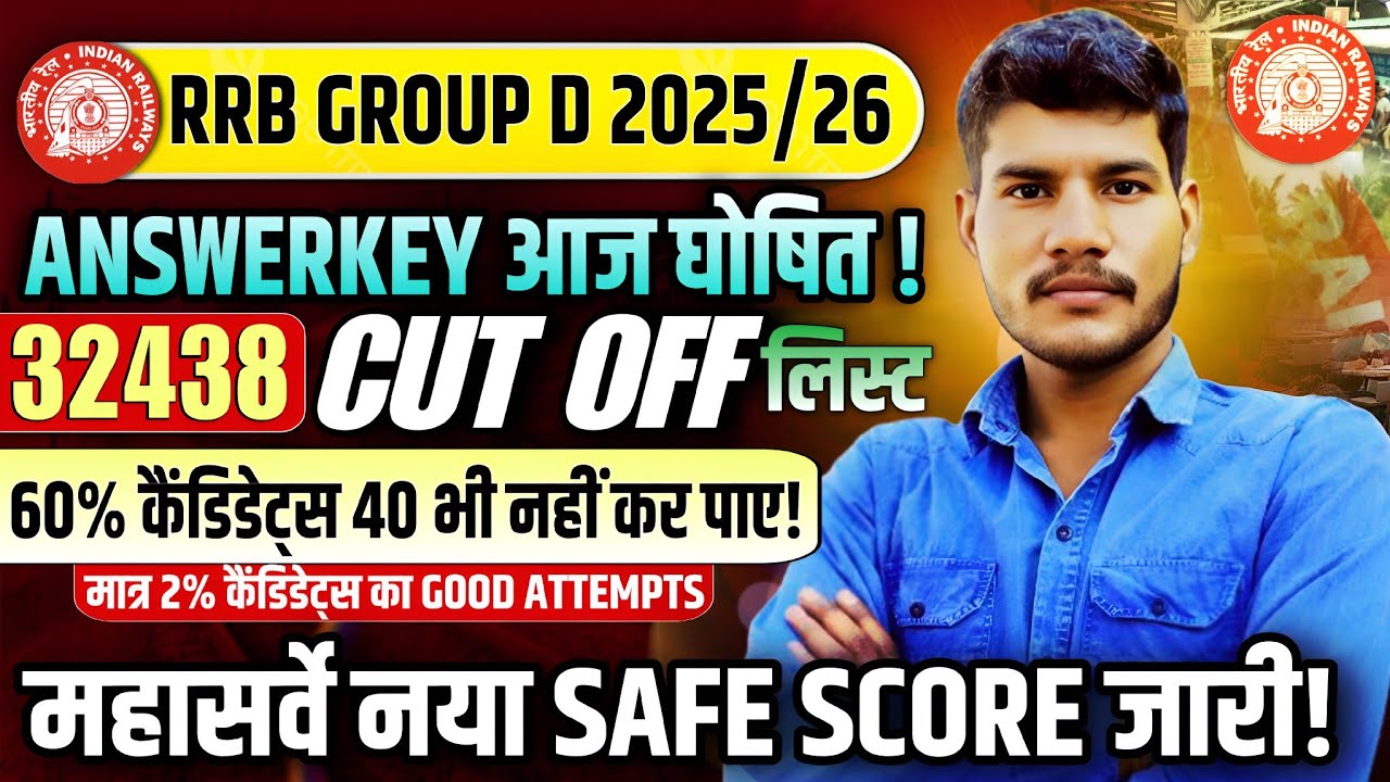 RAILWAY GROUP D CUT OFF 2026 || RRB GROUP D HARD SHIFT || RRB GROUP D NORMALISATION#rrbgroupd2025