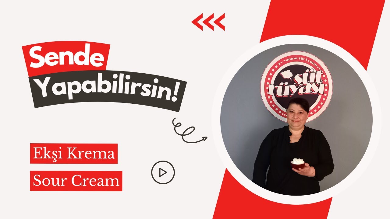 Ekşi Krema Evde Nasıl Yapılır? | Sour Cream Nasıl Yapılır? | Ev Yapımı Probiyotik Ekşi Krema