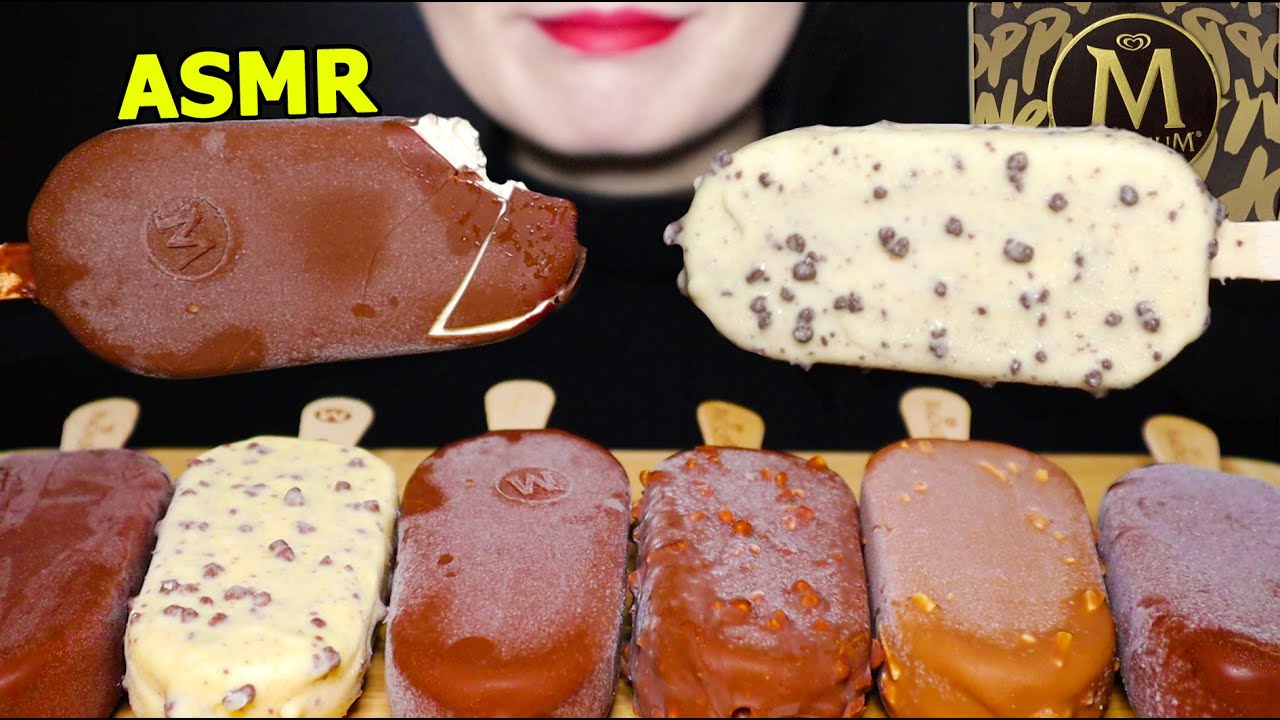 ASMR 매그넘 초코 아이스크림 MAGNUM CHOCOLATE ICE CREAM