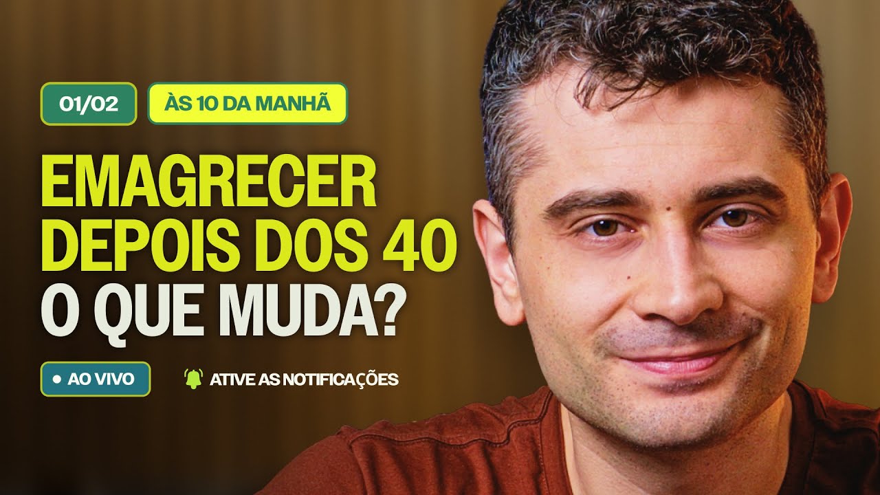 Emagrecer depois dos 40: o que muda? | 01 de Fevereiro, às 10h