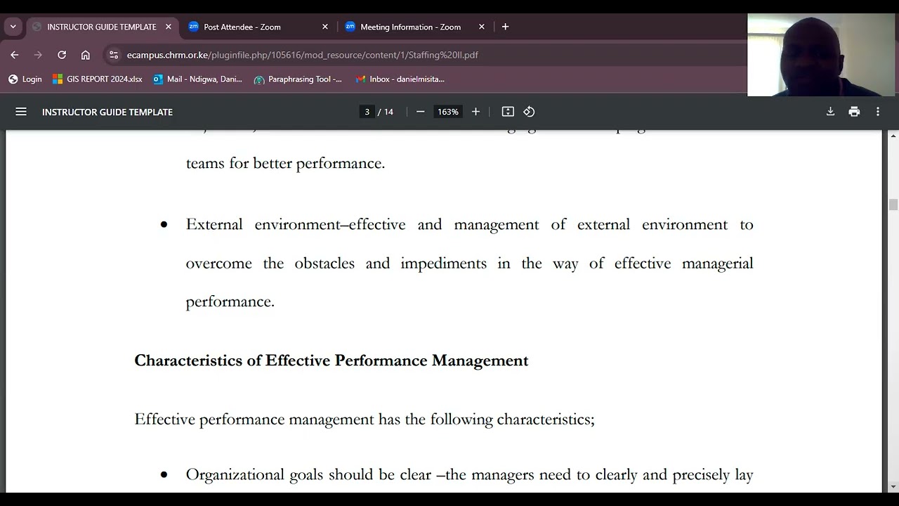 Performance Management Concept