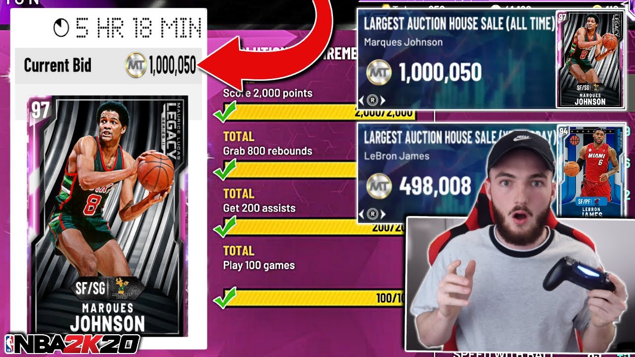 I EVOLVED & SOLD the most EXPENSIVE card in 2K20! 1 MILLION MT!? (NBA 2K20 MYTEAM)
