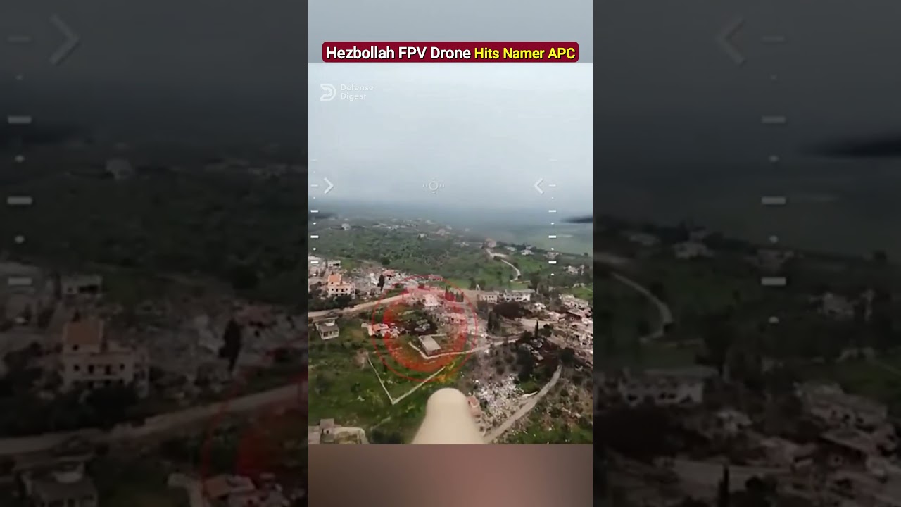 Беспилотник FPV &laquo;Хезболлы&raquo; поразил израильский бронетранспортер Namer в Ливане!
