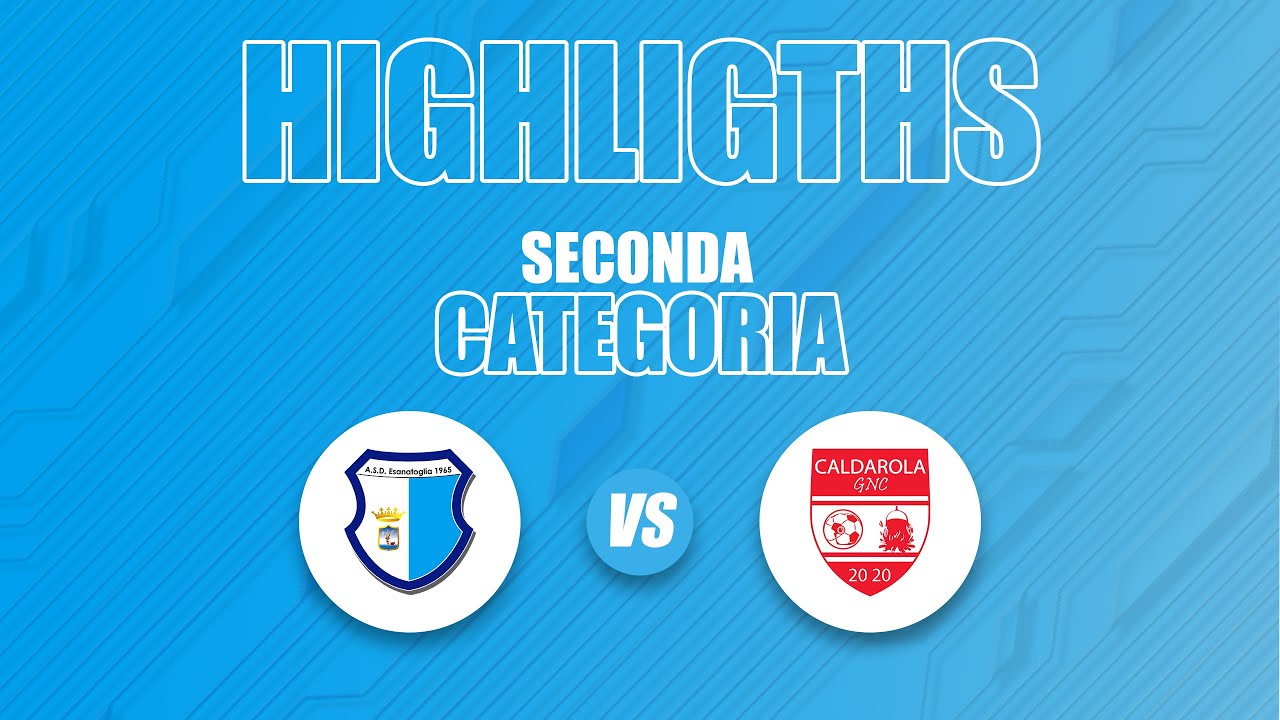 HIGHLIGHTS SECONDA CATEGORIA 25/26: ASD Esanatoglia 🆚 Caldarola