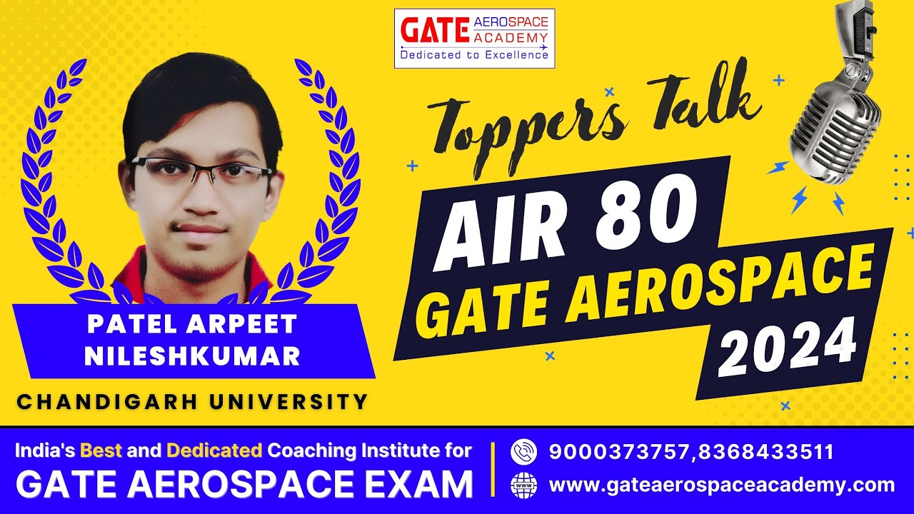 GATE Aerospace Engineering Topper's Talk | All India Rank 80 | GATE Aerospace Academy | Gate AE 2024