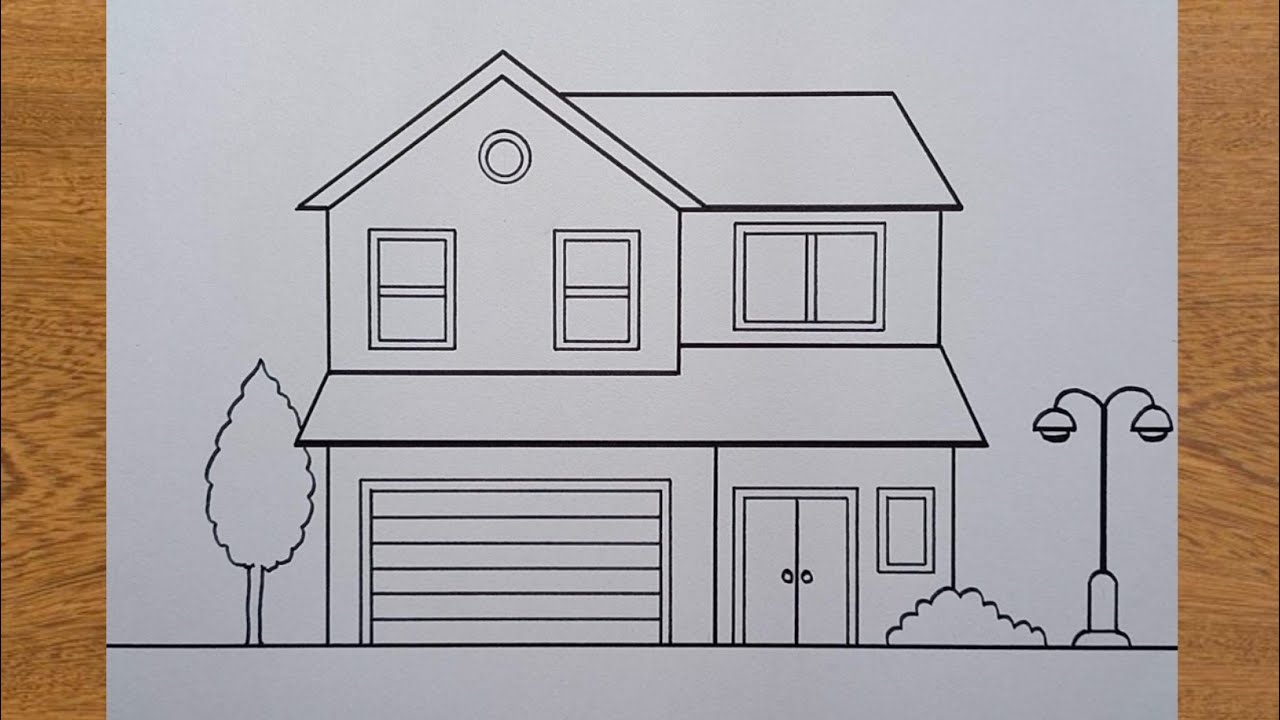 How to Draw a House | Very Easy | Drawing a House for Beginners