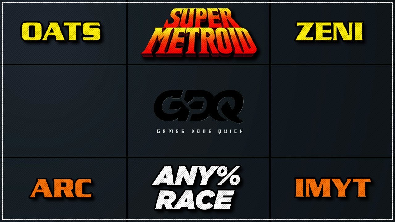 SGDQ 2024 | Super Metroid Any% Race | Oats vs Zeni vs ARealCutie vs Imyt