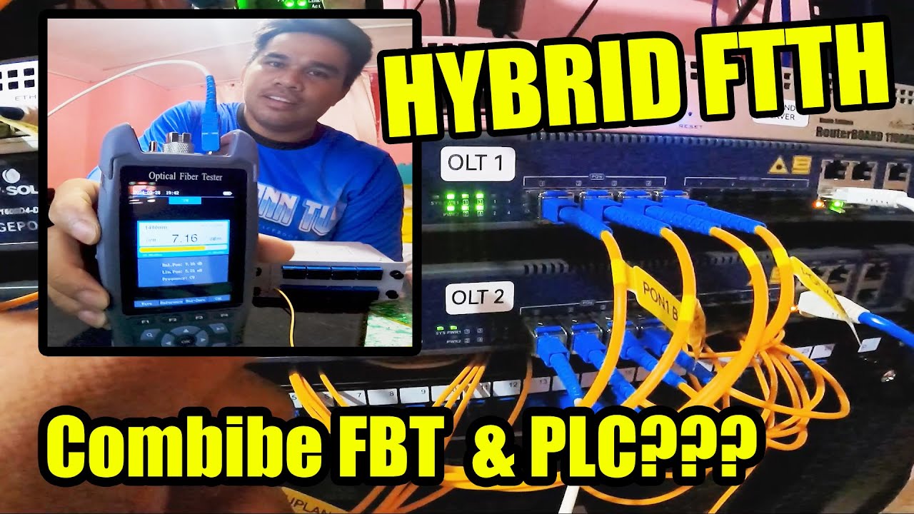 HYBRID FTTH DEPLOYMENT | PLC and FBT Combination | Step By Step