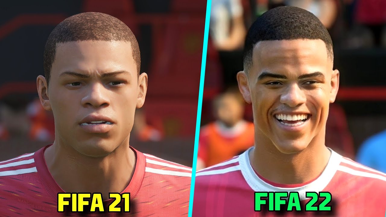 FIFA 22 vs FIFA 21 - Manchester United Player Faces Comparison | Next Gen - PS5/ Xbox Series X/S