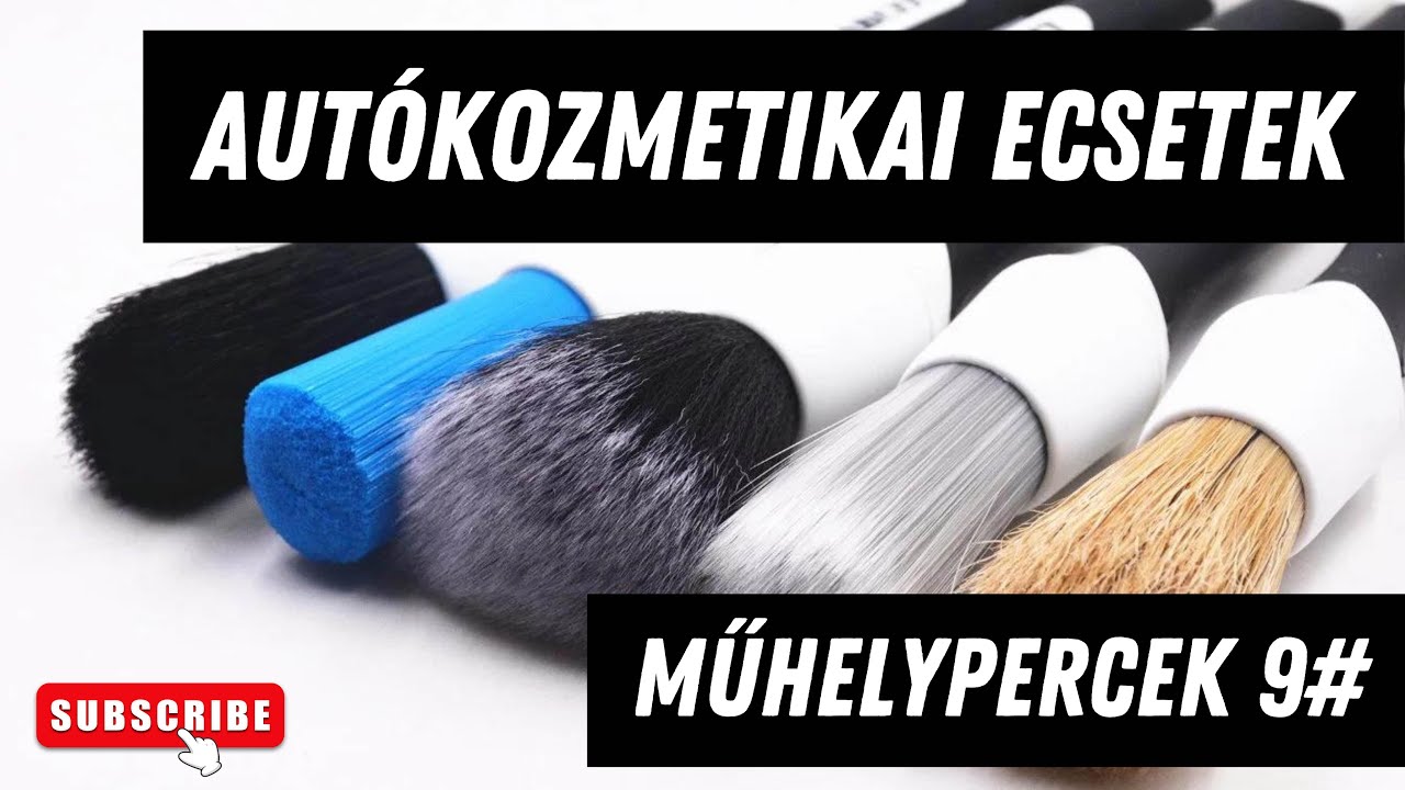 Műhelypercek 9.rész // Autókozmetikai Ecsetek // Mire jók az autó takarítás során? //