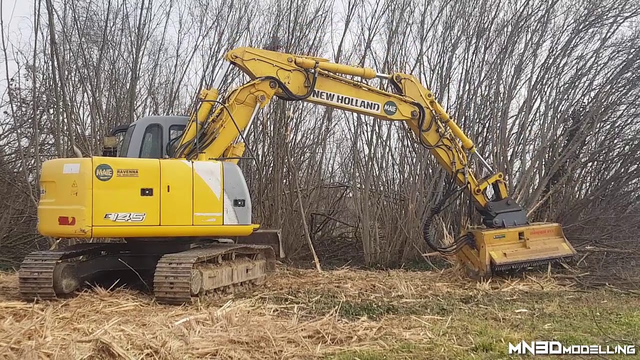 NEWHOLLAND E145 / FRESA FORESTALE SEPPI - PURE SOUND [HD]