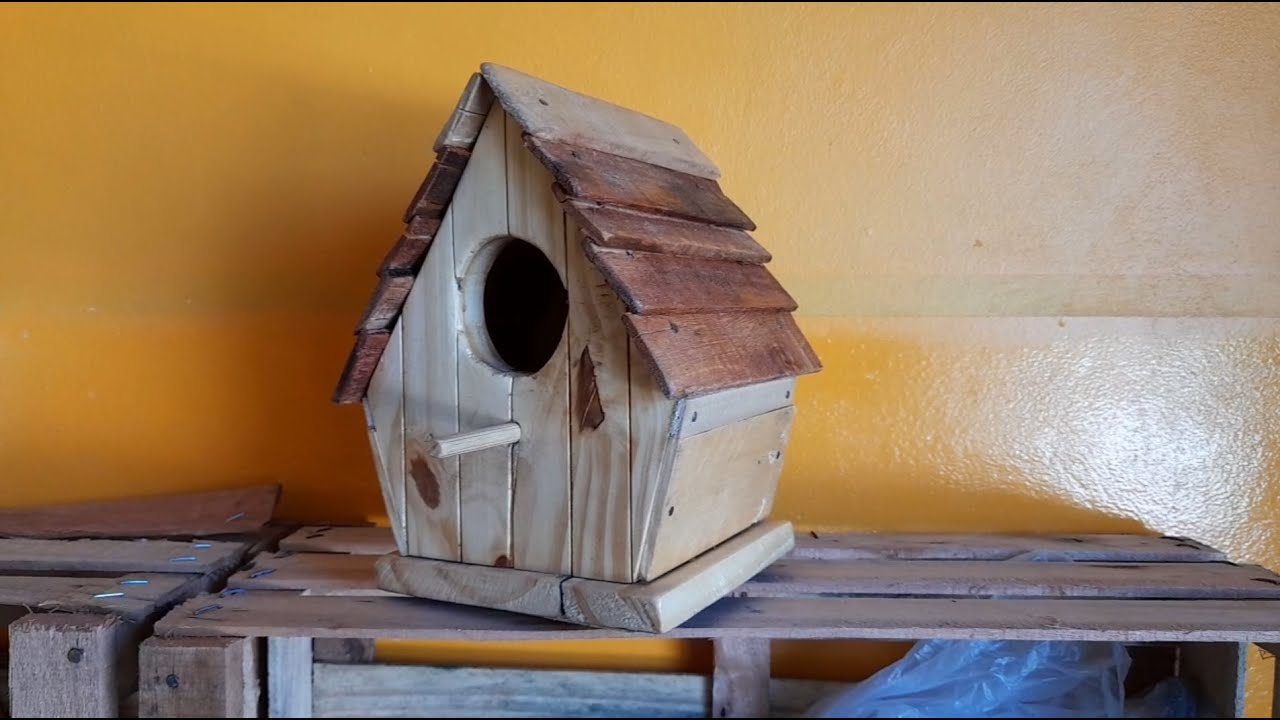 PAJARERA con MADERA RECICLADA | No tires los cajones de verduras IDEA INCREIBLE FACIL de HACER !!!