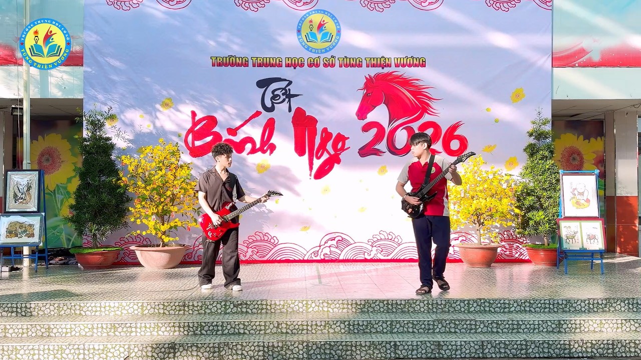 TẾT ĐONG ĐẦY - SOLO GUITAR | Trường THCS Tùng Thiện Vương