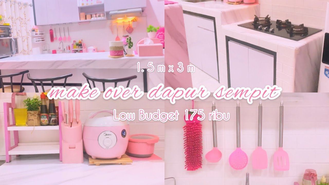 MAKE OVER DAPUR SEMPIT 1,5 m x 3 m | Low budget 175.000 | dapur kecil tapi nyaman | asmr vlog