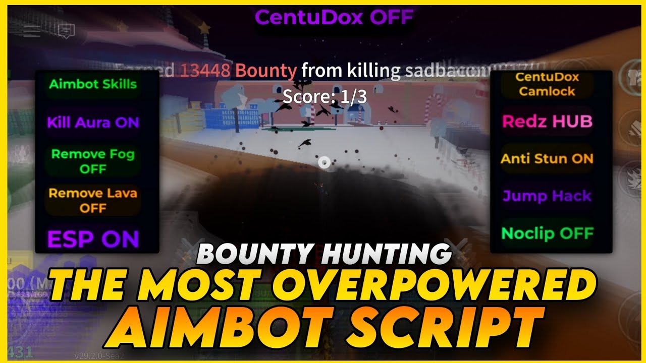 Новое обновление Centudox PvP Script Blox Fruits Bounty Hunting