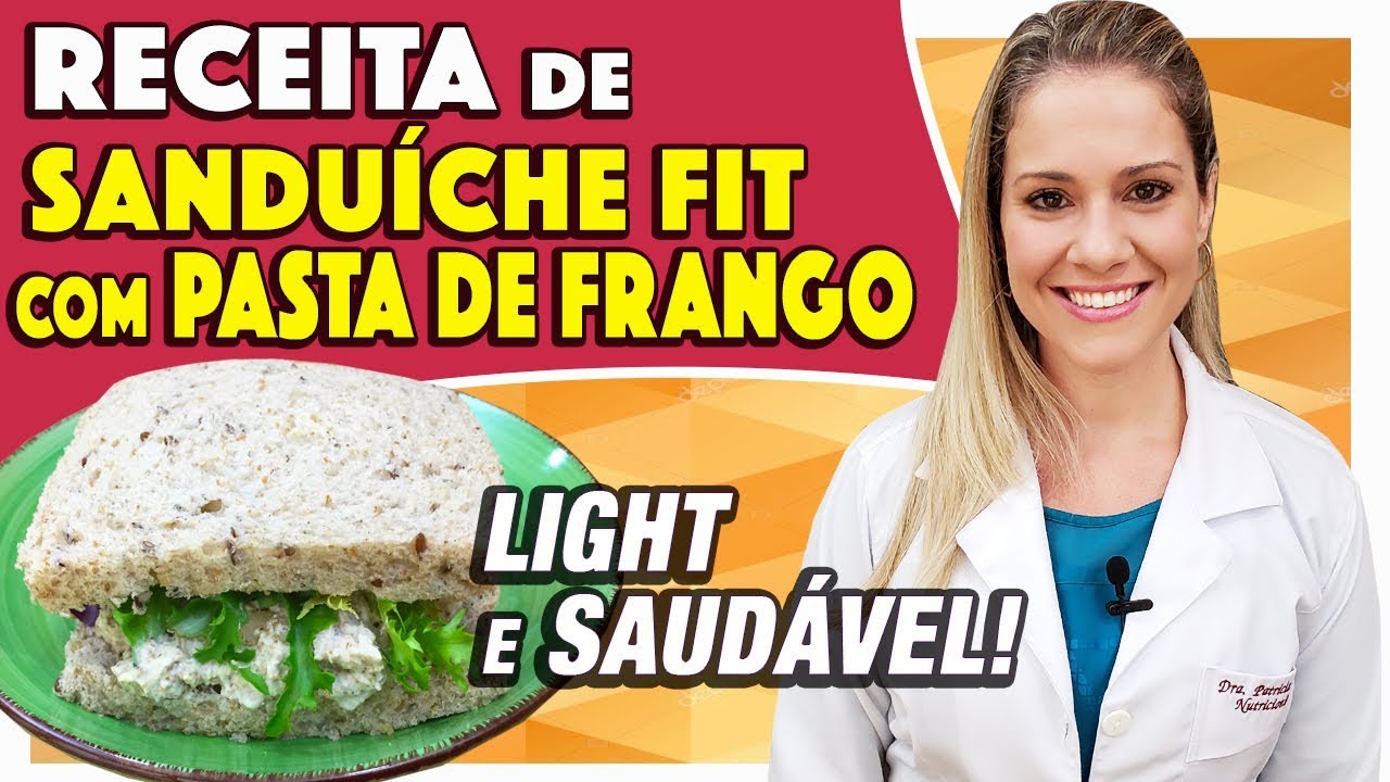 Sandu&iacute;che DELICIOSO com Pasta de Frango - Poucas Calorias e Saud&aacute;vel