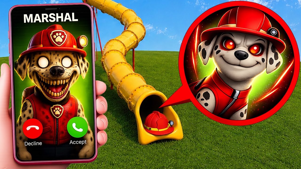 WE FOUND SLIDE EATER vs PAW PATROL | The DRONE CAUGHT MARSHALL, SKYE, CHASE, RUBBLE, ZUMA & ROCKY
