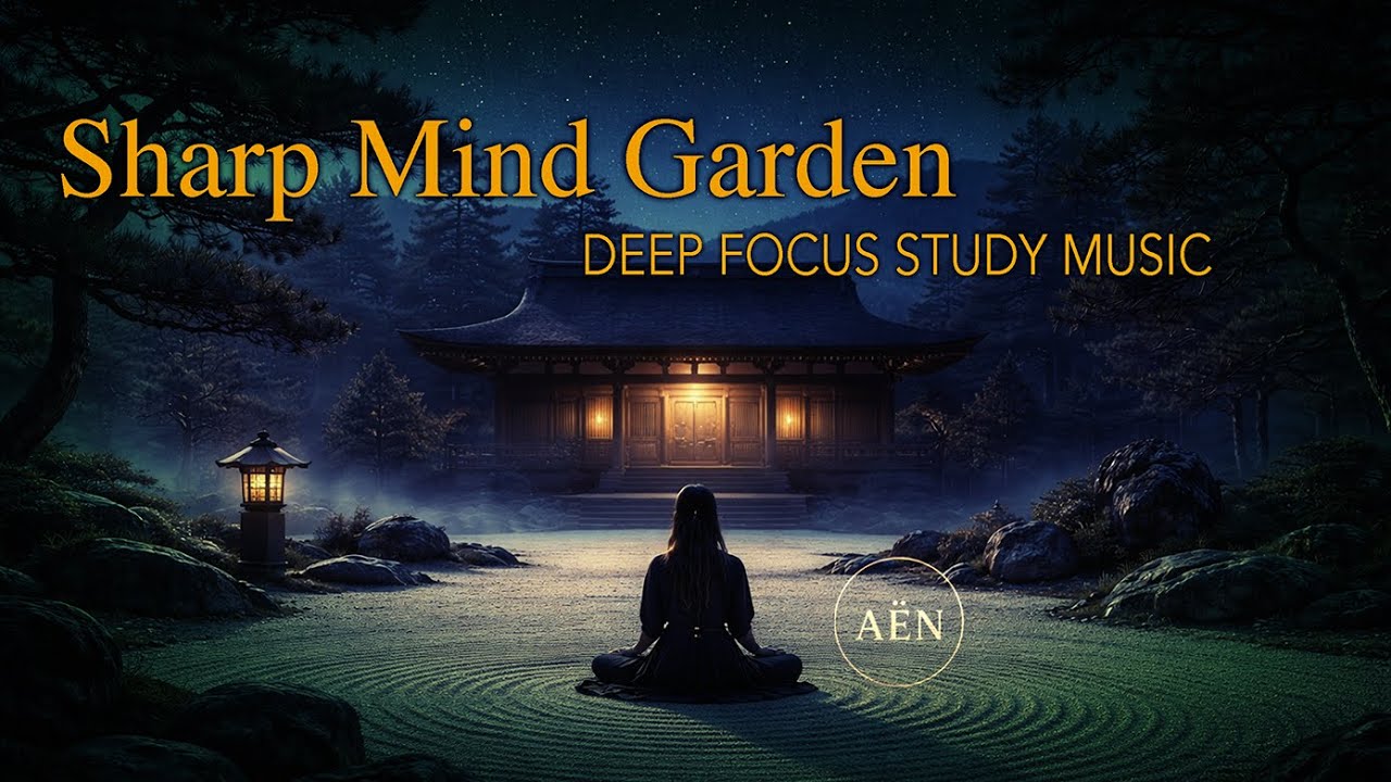 Sharp Mind Garden | AËN Soundscapes | Pomodoro timer focus music sesion.