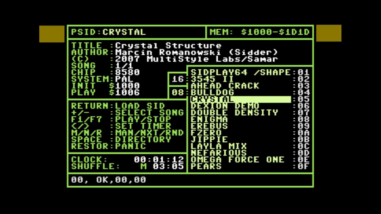 Marcin Romanowski (Sidder) - Crystal Structure | C64 Music