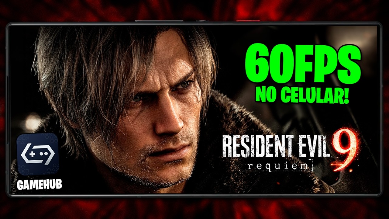 INCRÍVEL!!! RESIDENT EVIL 9 REQUIEM RODANDO LISO NOS CELULARES PELO GAMEHUB!!!