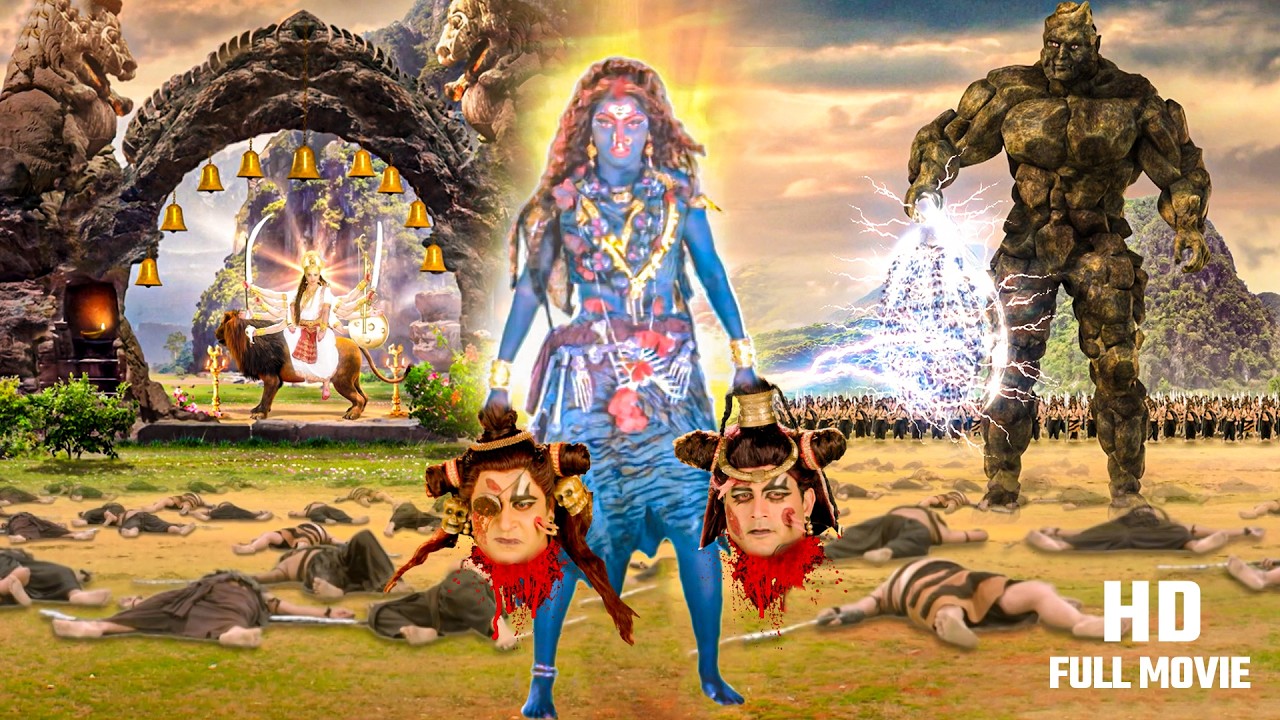 मच गया भगदड़ 😱 महाकाली ने किया असुर चंड मुंड के शीश को शरीर से विलग | #kali #vighnahartaganesh