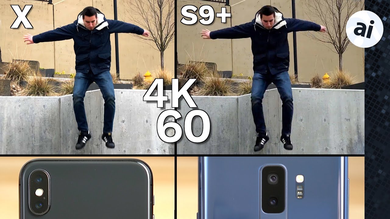 iPhone X vs S9 Plus Video Comparison - Low Quality 4K 60 on S9?!